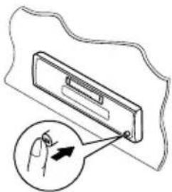 JVC KSFX222 - Detaching the control panel - 1