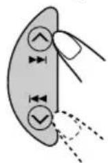 JVC KSFX222 - Press and hold ▲▶|/◀◀ (for KS-FX222) or ∧(for KS-F172) until “M” (manual) starts flashing on the display. - 1