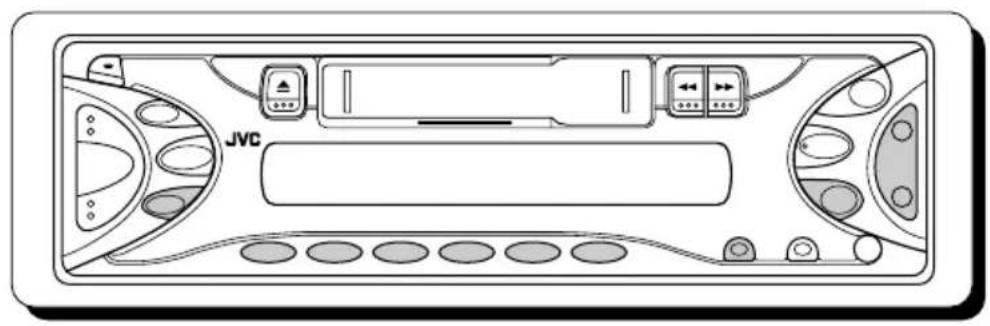 JVC KSF172 - Attaching the control panel - 4