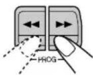 JVC KSF172 - So spulen Sie eine Kassette schnell vor oder zurück - 1