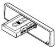 JVC KSF172 - Plaats een cassette in cassette-compartment. - 1