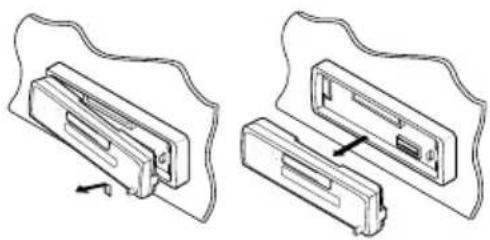 JVC KSFX650R - How to detach the control panel - 2