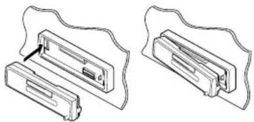 JVC KSFX650R - How to attach the control panel - 1