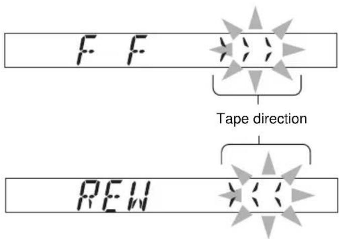 JVC KSFX650R - To fast-forward and rewind a tape - 1
