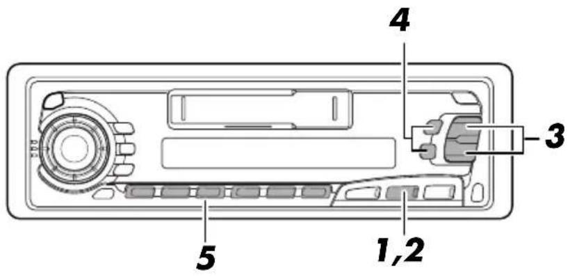 JVC KSFX650R - DAB-frequencies in het geheugen opslaan - 1