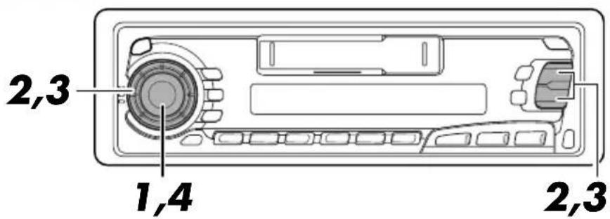 JVC KSFX650R - Setting the clock - 1