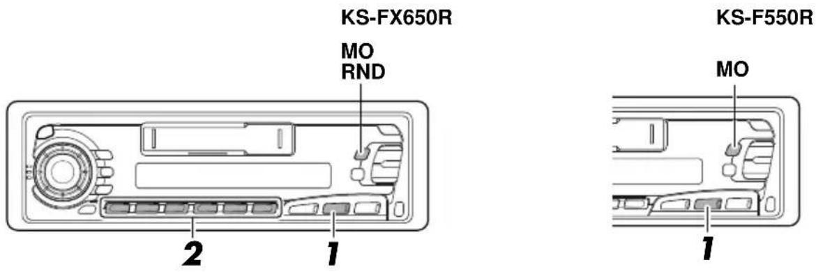 JVC KSFX650R - Tuning into a preset station - 1