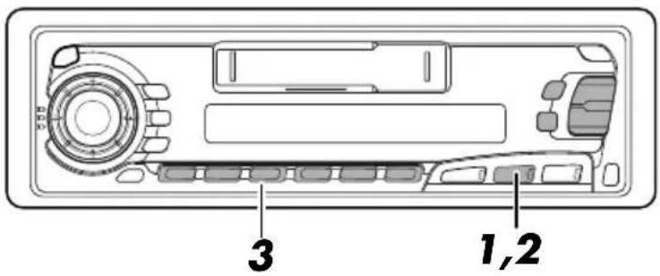 JVC KSFX650R - Tuning into a preset DAB service - 1