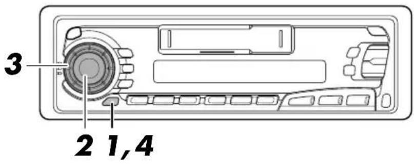 JVC KSFX650R - Storing your own sound adjustments - 1