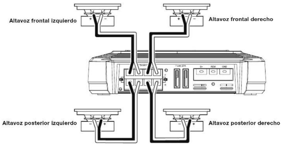 JBL GXA3001 - CONEXIONES DEL ALTAVOZ GX-A604 FUNCIONAMENTO EN 4 CANALES - 1