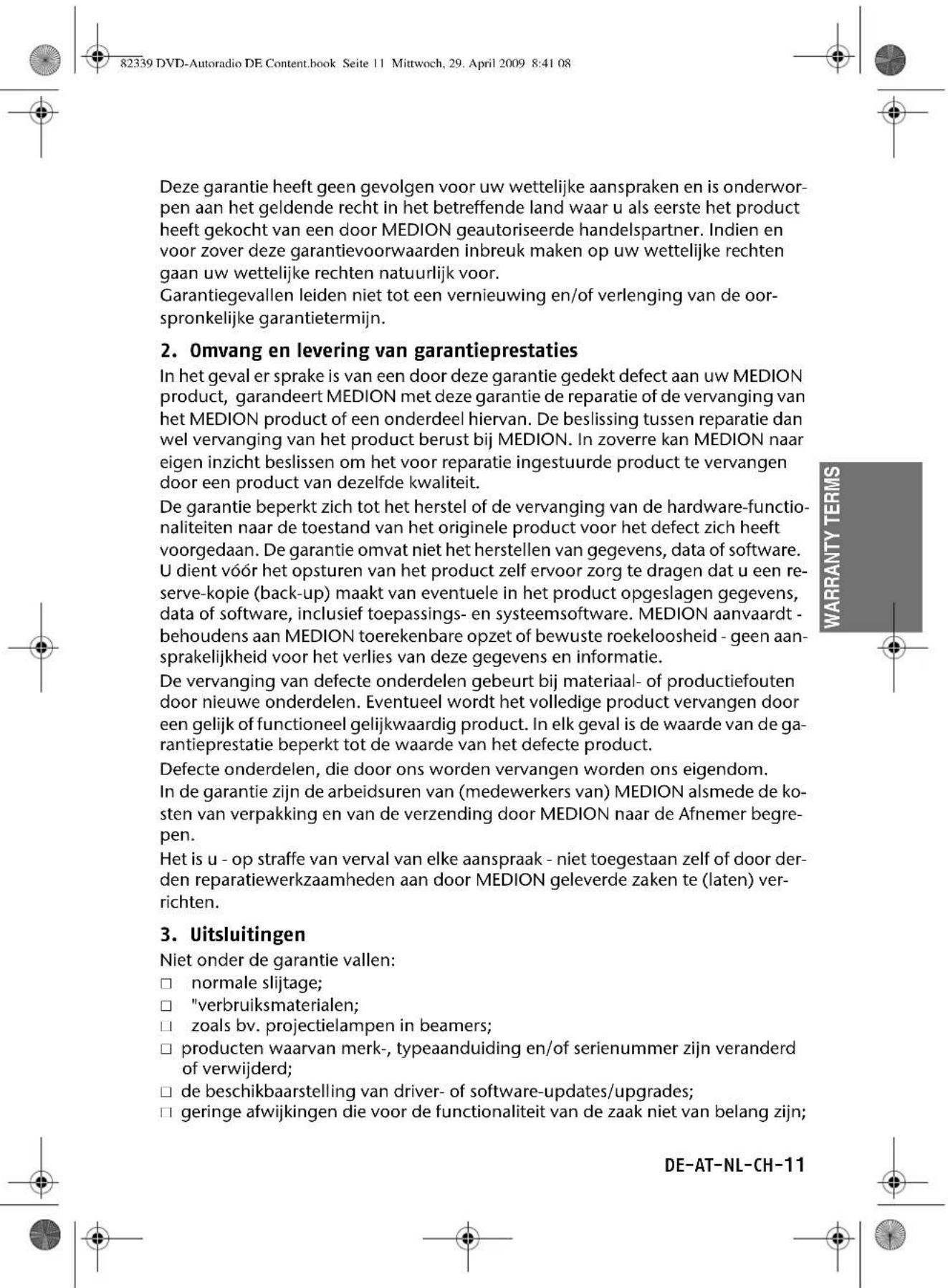 MEDION P 62010 - Besondere Garantiebedingungen für die Vorort Reparatur bzw. den Vorort Austausch - 2