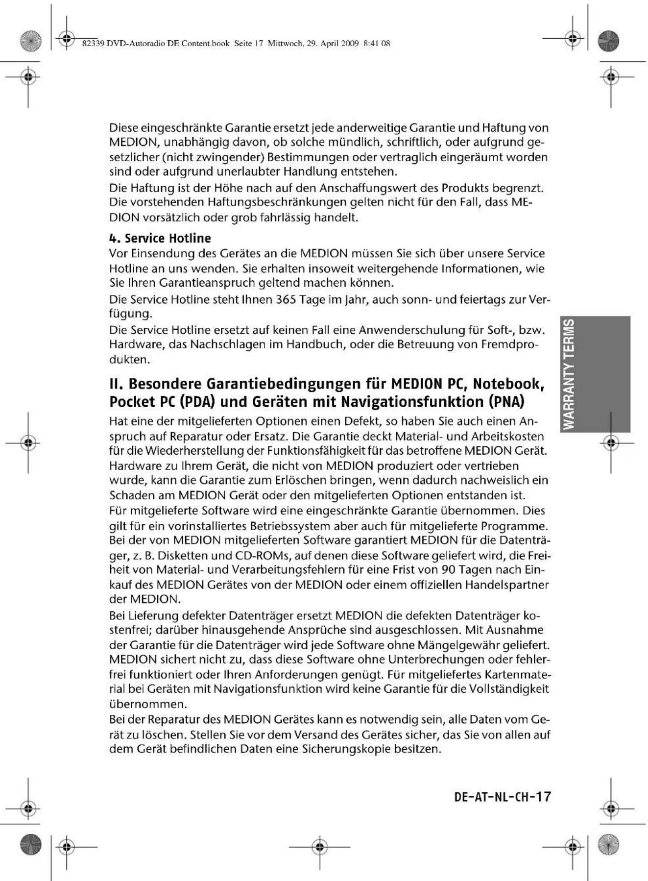 MEDION P 62010 - Ausschluss / Beschränkung - 1