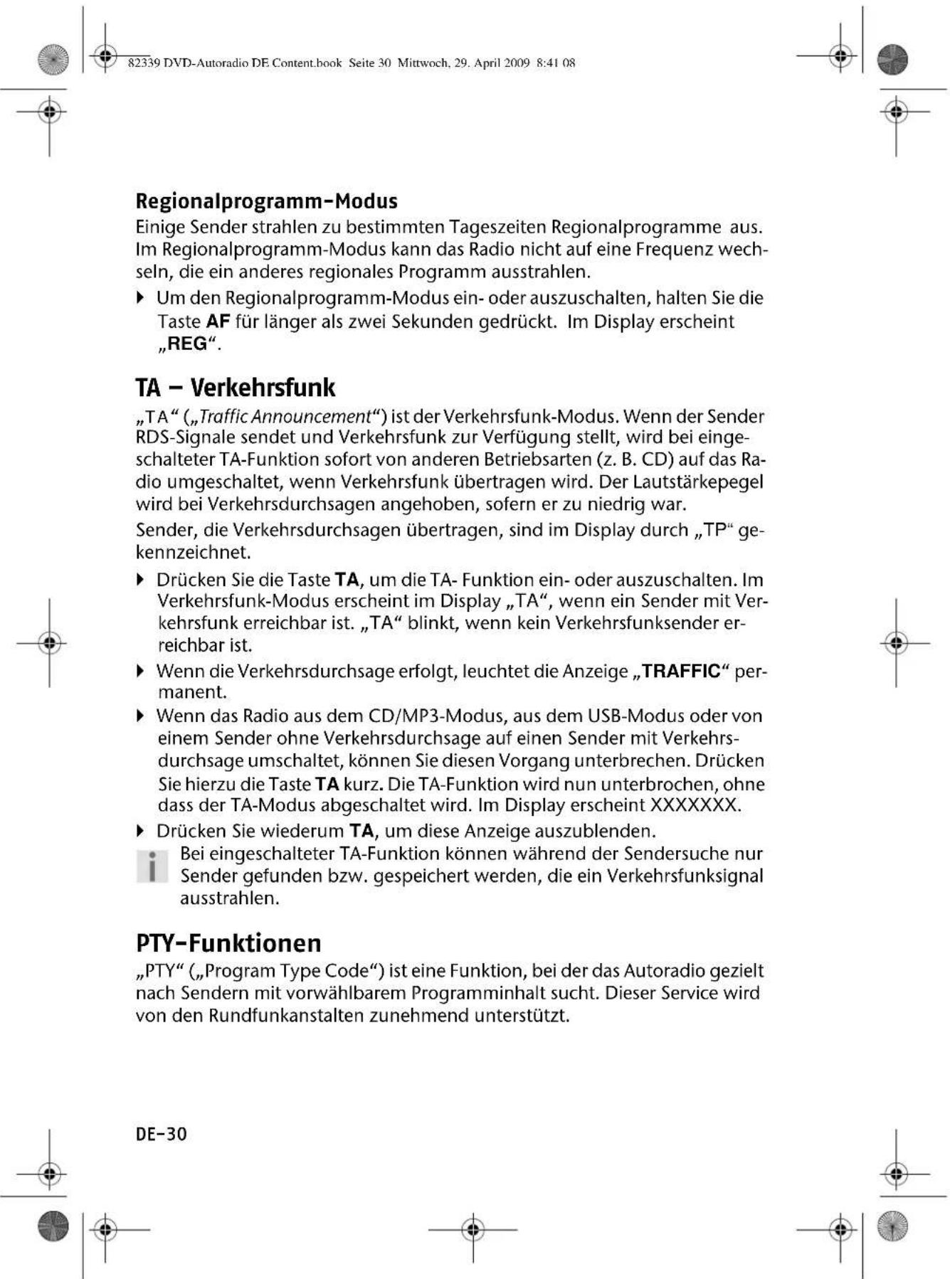 MEDION P 62010 - Alternative Frequenzen (Taste AF) - 3