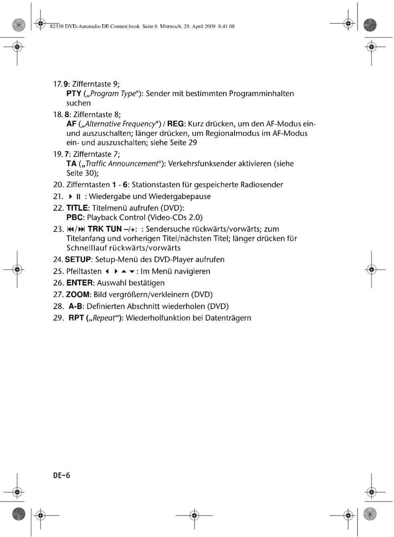MEDION P 62010 - Fernbedienung - 4