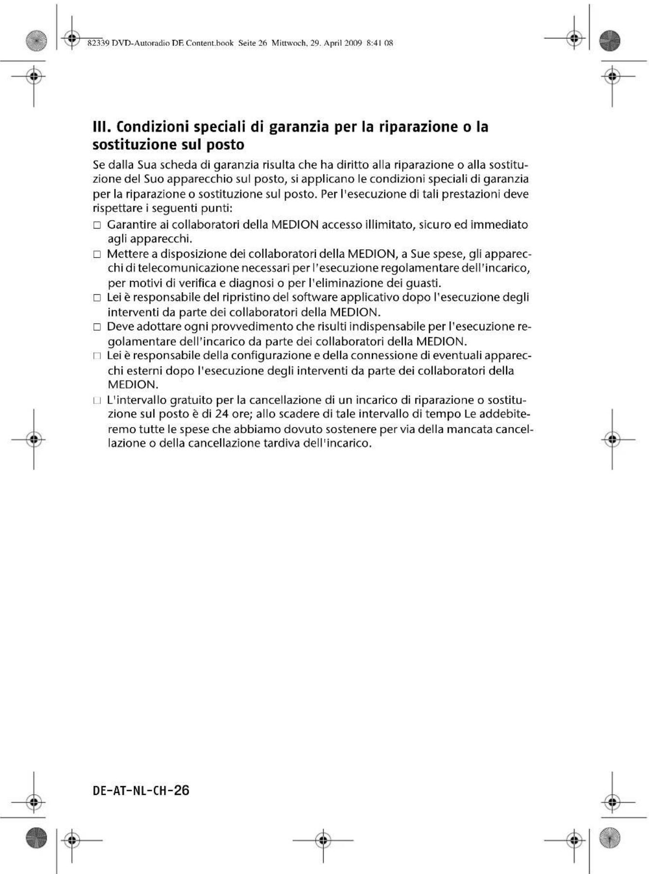 MEDION P 62010 - Hotline di assistenza tecnica - 1