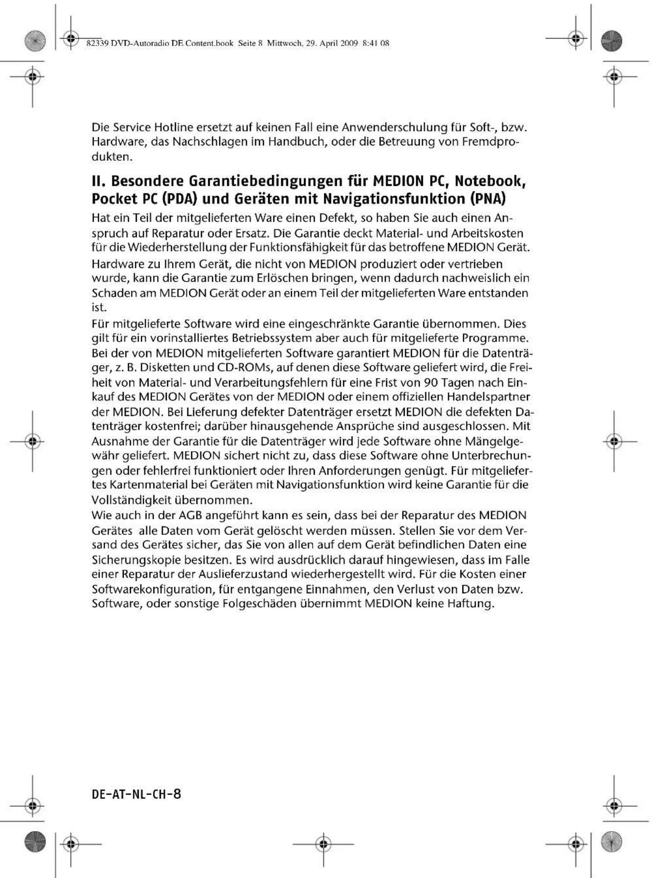 MEDION P 62010 - Service Hotline - 5