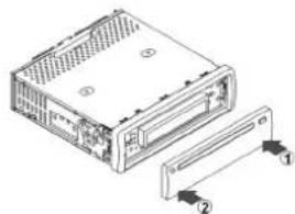 MEDION MD 81150 - Colocacion del panel de control - 1