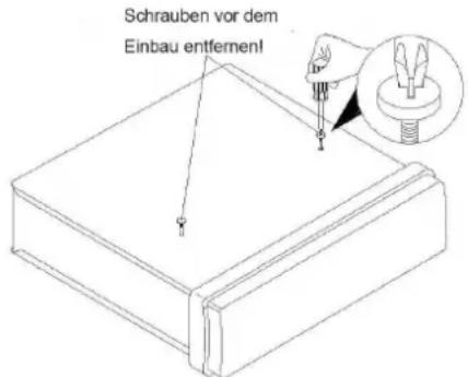 LENCO CS351 - HERAUSNEHMEN DER SCHRAUBEN VOR DEM EINBAU - 1