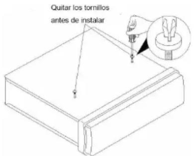 LENCO CS351 - QUITAR TORNILLOS ANTES DE INSTALLAR - 1