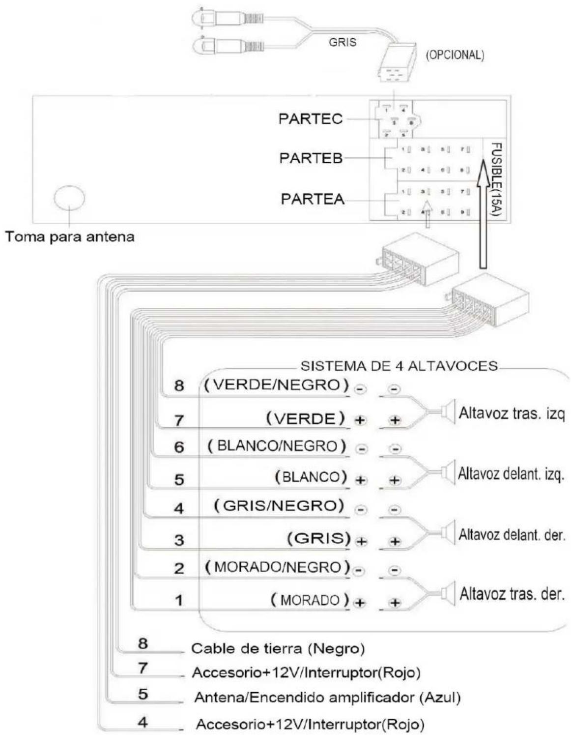 LENCO CS351 - CONEXION ISO - 1