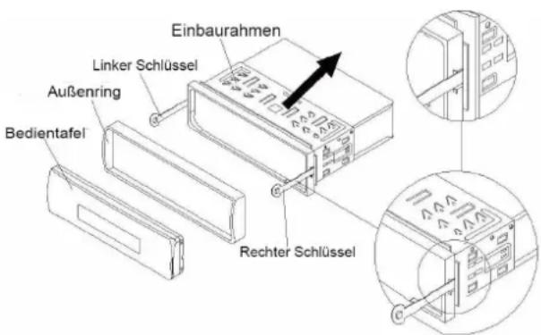 LENCO CS351 - Einbau des Geräts - 1