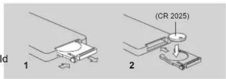 BLAUPUNKT Caracas 2010 U - Replacing the lithium battery of remote control unit. - 1
