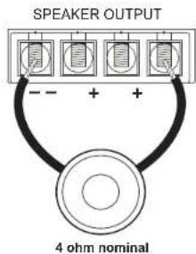 JENSEN Power 760.4 - Speaker Wiring - 2