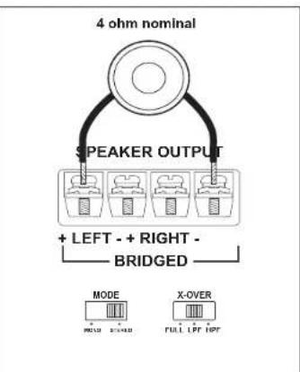 JENSEN Power 760.4 - Speaker Wiring - 5