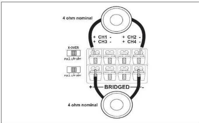 JENSEN Power 760.4 - Speaker Wiring - 10
