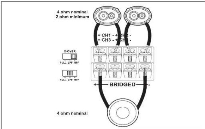 JENSEN Power 760.4 - Speaker Wiring - 9