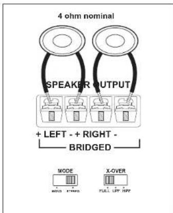 JENSEN Power 760.4 - Speaker Wiring - 4