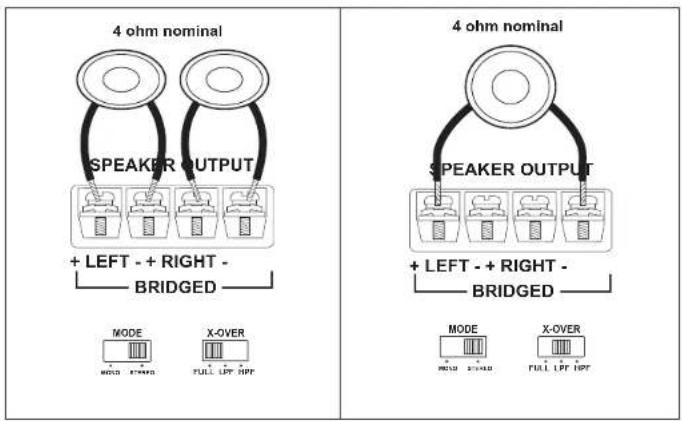 JENSEN Power 400.2 - Speaker Wiring - 3