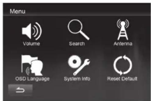 ALPINE TUEDAB1U - Impostazione dell'alimentazione per l'antenna attiva - 2