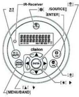 CLARION M303 - Fonctionnement de la télécommande filaire en option - 1