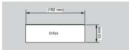 CLARION M303 - - Dimensiones de la abertura de la consola - 1