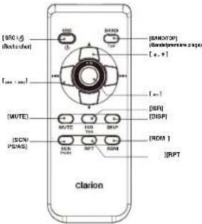 CLARION M303 - Télécommande (RCX001 : vendue séparément) - 1