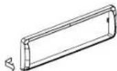 CLARION M303 - Disassemble trim ring - 2