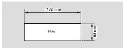 CLARION M303 - - Console opening dimensions - 1