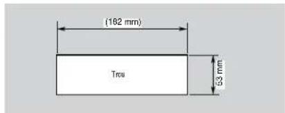 CLARION M303 - - Dimensions de l'ouverture de la console - 1