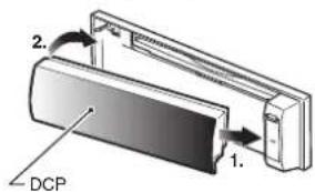 CLARION DXZ588RUSB - Fixation du clavier de commande amovible (DCP) - 1