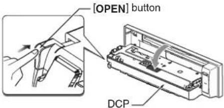 CLARION DXZ588RUSB - Removing the DCP - 1