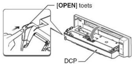 CLARION DXZ588RUSB - Verwijderen van het voorpaneel (DCP) - 1