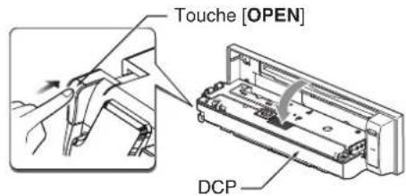 CLARION DXZ588RUSB - Retrait du clavier de commande amovible (DCP) - 1