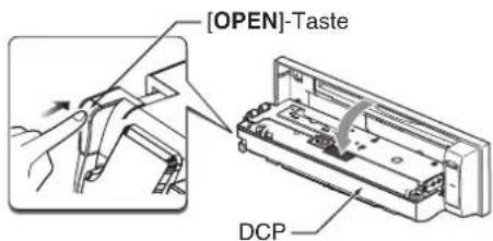 CLARION DXZ588RUSB - Abnehmen der Bedienkonsole - 1