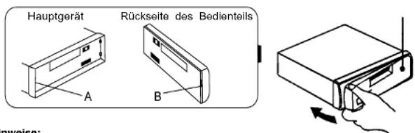 ROADSTAR CD810MP - ANBRINGEN DES FRONTBEDIENTEILS - 1