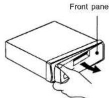 ROADSTAR CD810MP - DETACHING THE FRONT PANEL - 1