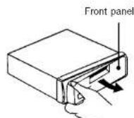 ROADSTAR CD770BT - DETACHING THE FRONT PANEL - 1