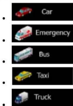 CALIBER RMN 575BT - Changing the vehicle used in route planning - 5