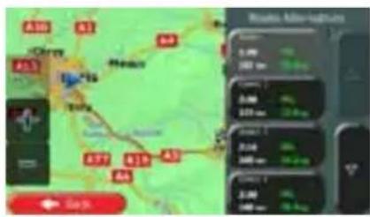 CALIBER RMN 575BT - Checking route alternatives for an existing route - 9