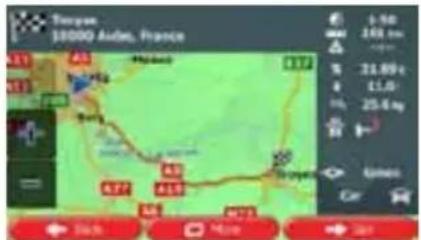 CALIBER RMN 575BT - Checking route alternatives when planning the route - 1
